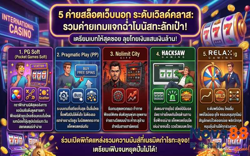 ค่ายสล็อตเว็บนอก